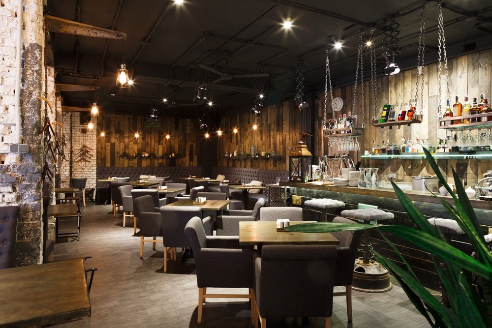 Interior,Of,Cozy,Restaurant.,Contemporary,Design,In,Loft,Style,,Modern
